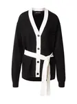 Karl Lagerfeld Kardigán  čierna / biela