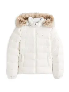 Tommy Jeans Zimná bunda  biela