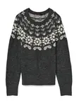 VERO MODA Sveter 'VMSimone'  tmavosivá / ružová / biela
