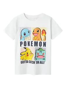 NAME IT Tričko 'Dazz Pokemon'  zmiešané farby / biela