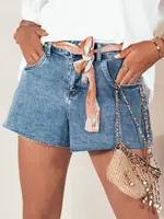 Spodenki jeansowe damskie SUMRBREEZ niebieskie Dstreet