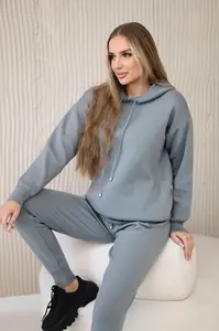 Souprava svetrů Mikina + Kalhoty tmavě šedé