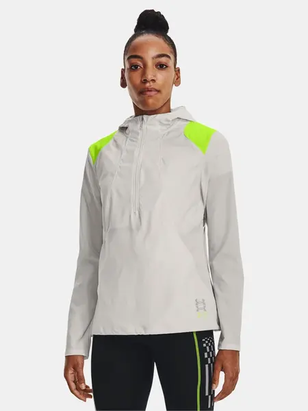 Under Armour Bunda UA Run Anywhere Anojacket-GRY - Dámské