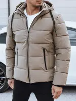 Pánská zimní pikovaná bunda s kapucí