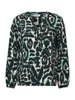 CECIL Blúzka  béžová / zelená / čierna