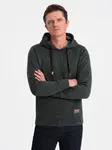 Ombre Men's non-stretch kangaroo hooded sweatshirt