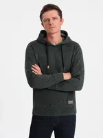 Ombre Men's non-stretch kangaroo hooded sweatshirt