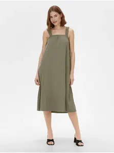 Khaki dámské šaty ONLY May - Dámské
