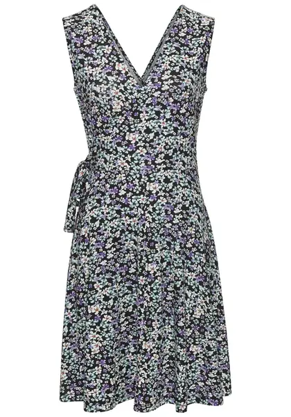 VIVANCE Šaty  fialová / svetlofialová / čierna / biela