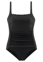 LASCANA Jednodielne plavky 'Camilla'  čierna / biela