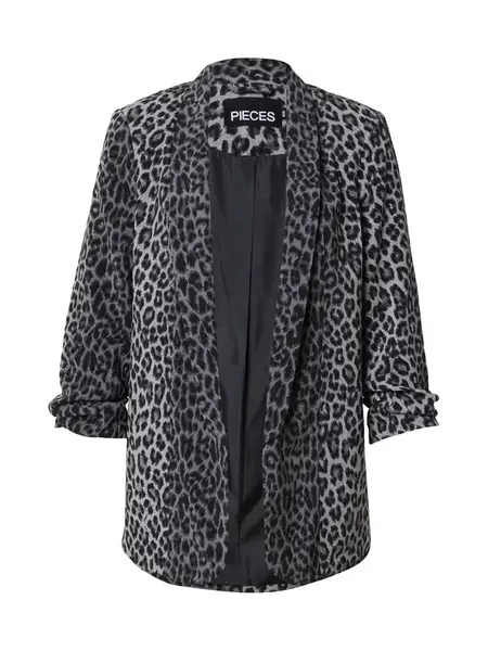 PIECES Blejzer 'PCBosella'  tmavosivá / čierna