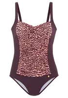 LASCANA Jednodielne plavky  ružová / bordová