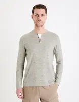 Celio Svetr henley Gelano - Pánské