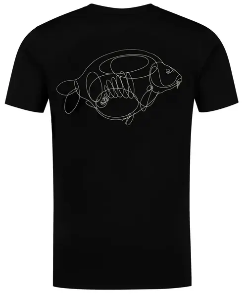Korda tričko one liner tee black - xl