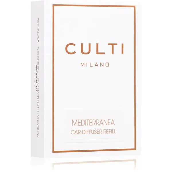 Culti Milano Car Mediterranea vôňa do auta náhradná náplň 57x35 cm