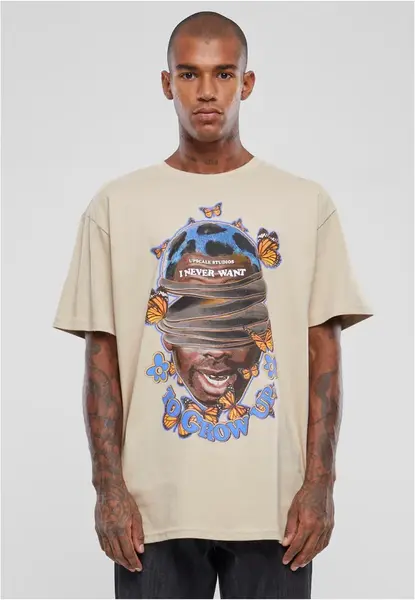 Men's T-shirt Grow Up Oversize Cream
