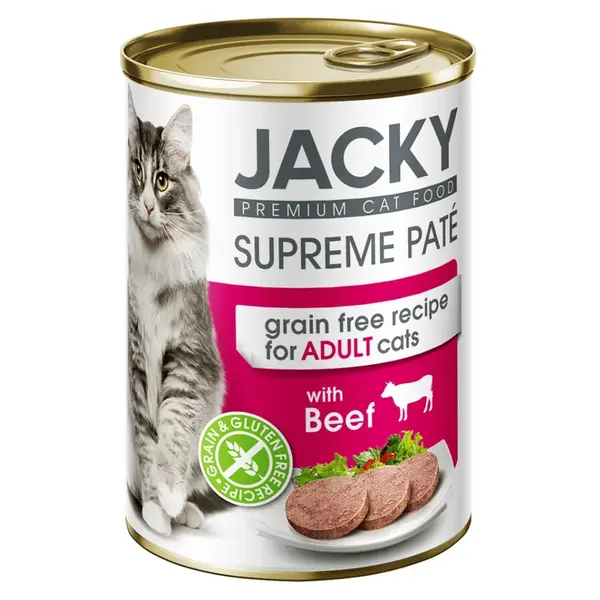 Jacky Supreme Paté konzerva pre mačky - hovädzie 400 g