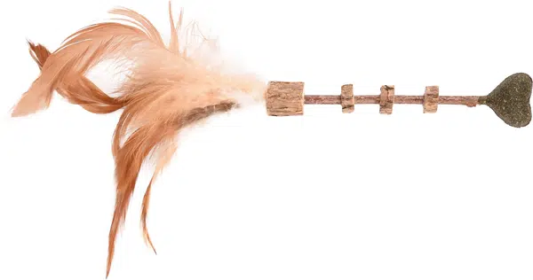 Flamingo drevená hračka s mačacou mätou 1 ks