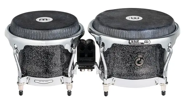 Meinl Artist Series Bongo Diego Galé, REMO® Black Calfskin Skyndeep He