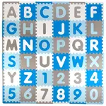 Pěnové puzzle inSPORTline Abecino 30x30x1 cm, 36ks