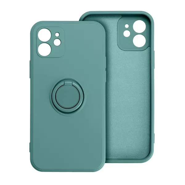 Zadní kryt SILICONE RING Case pro Xiaomi Redmi Note 14 5G, zelená