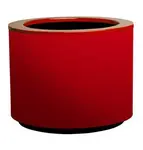 Válcový samozavlažovací květináč STEEL PLUS, více variant - Hobby Flower Barva: červená, Rozměry: Ø 35 x 35