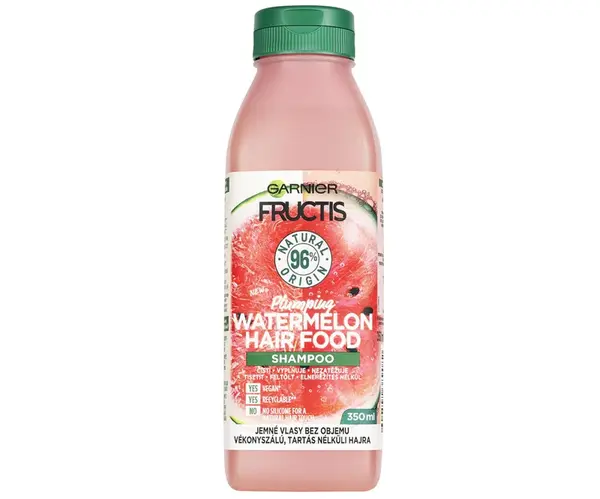 Šampon pro jemné vlasy bez objemu Garnier Fructis Watermelon Hair Food - 350 ml + dárek zdarma