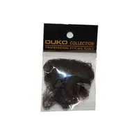 Síťka na vlasy s gumičkou Duko 4201 jemná - 3 ks, černá (4201-black)