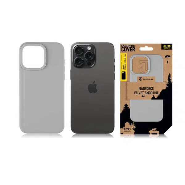 Zadní kryt Tactical MagForce Velvet Smoothie pro Apple iPhone 15 Pro Max, foggy