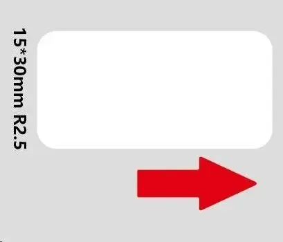 Niimbot A2A68601301, 15x30mm, 210ks, bílé samolepicí štítky