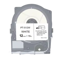 Max LM-512W, 12mm x 16m, bílá kompatibilní páska