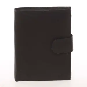 Módní pánská kožená černá peněženka - Delami Chappel