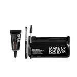 Make Up For Ever Sada pro úpravu obočí Aqua Resist Brow Sculptor Kit 50 Dark Brown