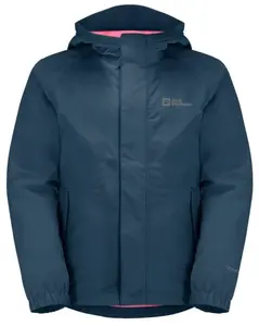 Jack Wolfskin Tucan K 164, dark sea Dětská bunda na zip