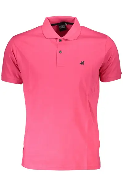 US GRAND POLO PINK MEN'S SHORT SLEEVED POLO SHIRT