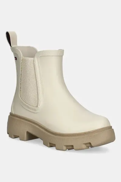 Tommy Hilfiger Holínky Tommy Hilfiger RUBBER FLAG CLEATED RAINBOOT