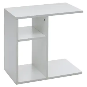 MID.YOU ODKLÁDACÍ STOLEK, bílá