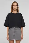 Dámské tričko Heavy Organic Oversized Cropped černé