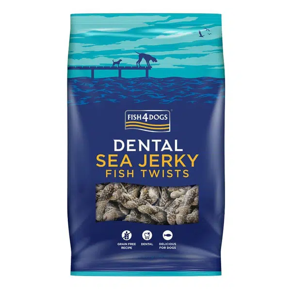 Fish4Dogs Pamlsky pro psy DENTAL SEA mořská ryba - závitky 500 g