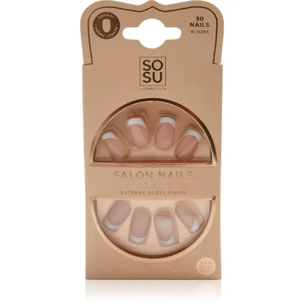 SOSU Cosmetics Salon Nails French Mani umělé nehty odstín French Mani 30 ks