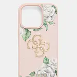 Obal na telefon Guess iPhone 16 Pro růžová barva, GUHCP16LPGROP4MP