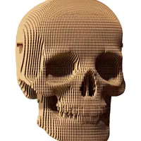 3D puzzle Cartonic Skull 11,7x10,1x16,6 cm béžová barva