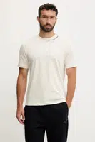 Bavlněné tričko EA7 Emporio Armani pánské, béžová barva, AF13244.7X000147