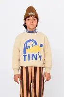 Dětská bavlněná mikina Tinycottons TINY DOG GRAPHIC SWEATSHIRT béžová barva, s potiskem, AW25-289