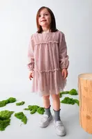 Dívčí šaty Mayoral růžová barva, mini, 4919