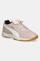 Kožené tenisky Puma King Indoor růžová barva, 401683
