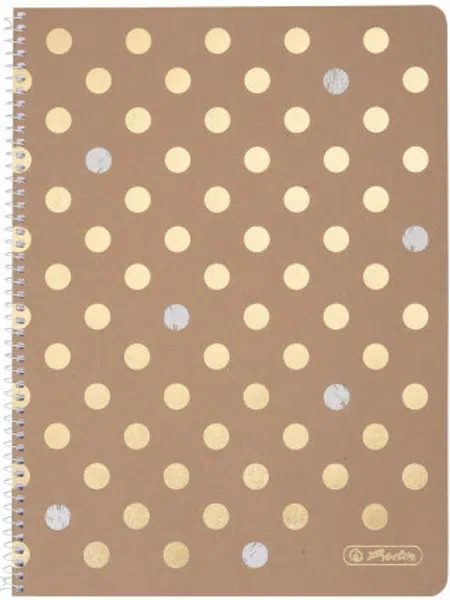 Herlitz - Blok spirálový A4/80 listů, čtvereček, Pure Glam