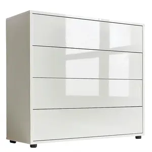 MID.YOU KOMODA, bílá, vysoce lesklá bílá, 79/73/33 cm