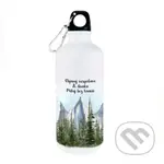 Turistická fľaša Objavuj nespútane, Ži divoko, Miluj bez hraníc