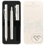 Súprava Grip Harmony - mliečna (plniace pero M + guľôčkové pero M)